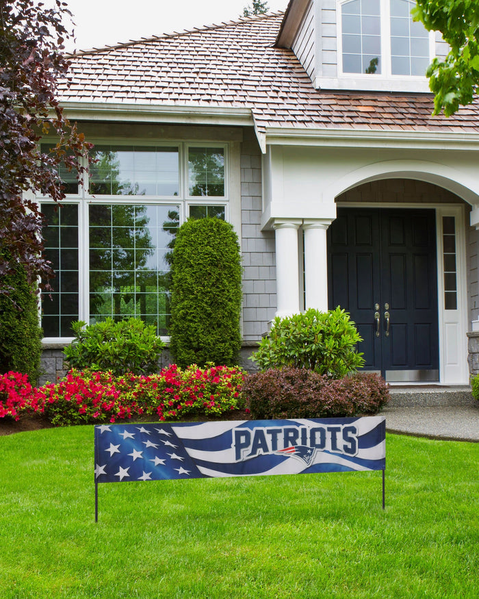 New England Patriots Long Lawn Banner FOCO - FOCO.com