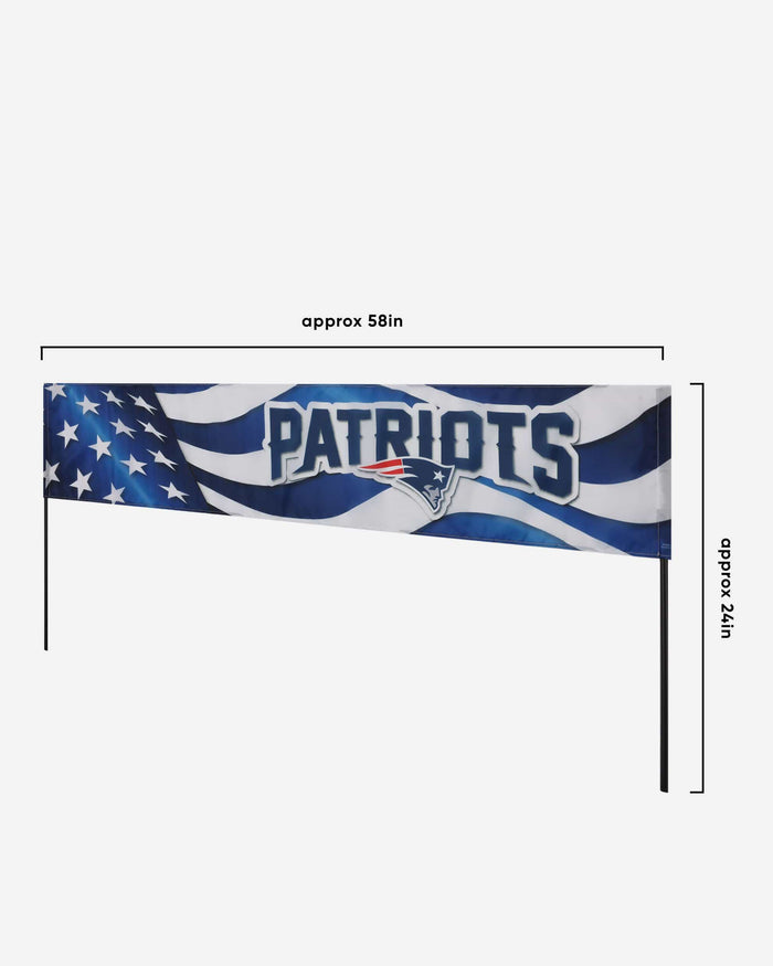 New England Patriots Long Lawn Banner FOCO - FOCO.com