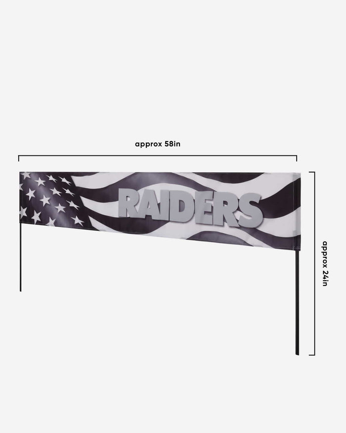 Las Vegas Raiders Long Lawn Banner FOCO - FOCO.com