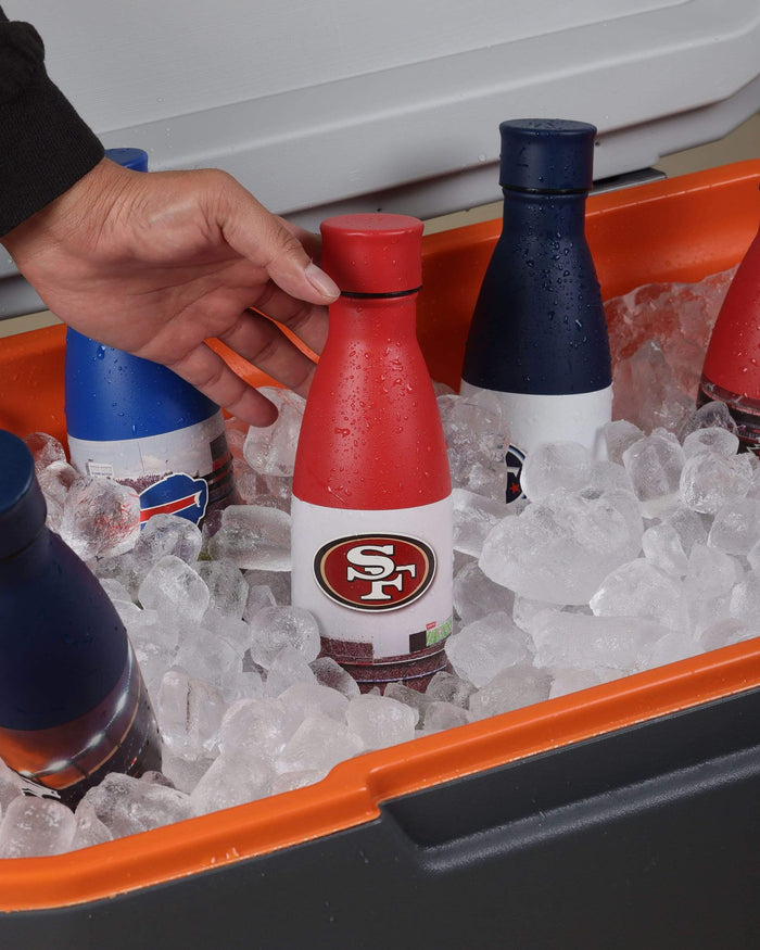 San Francisco 49ers Primetime Metal 18 oz Bottle FOCO - FOCO.com