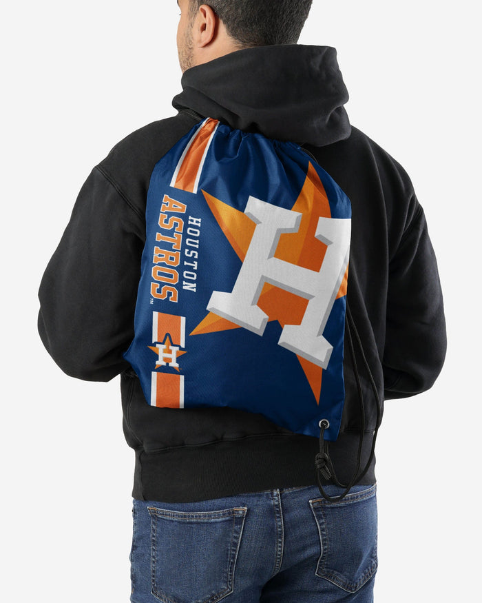 Houston Astros Big Logo Drawstring Backpack FOCO - FOCO.com