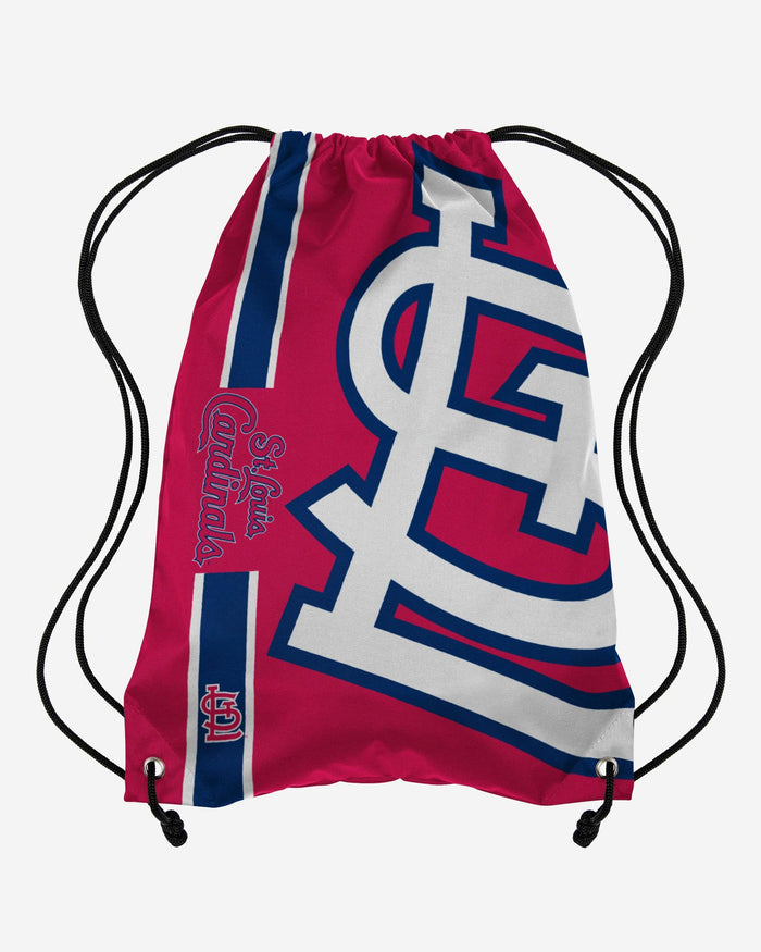 St Louis Cardinals Big Logo Drawstring Backpack FOCO - FOCO.com