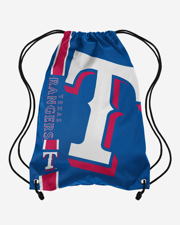 Texas Rangers Big Logo Drawstring Backpack FOCO - FOCO.com