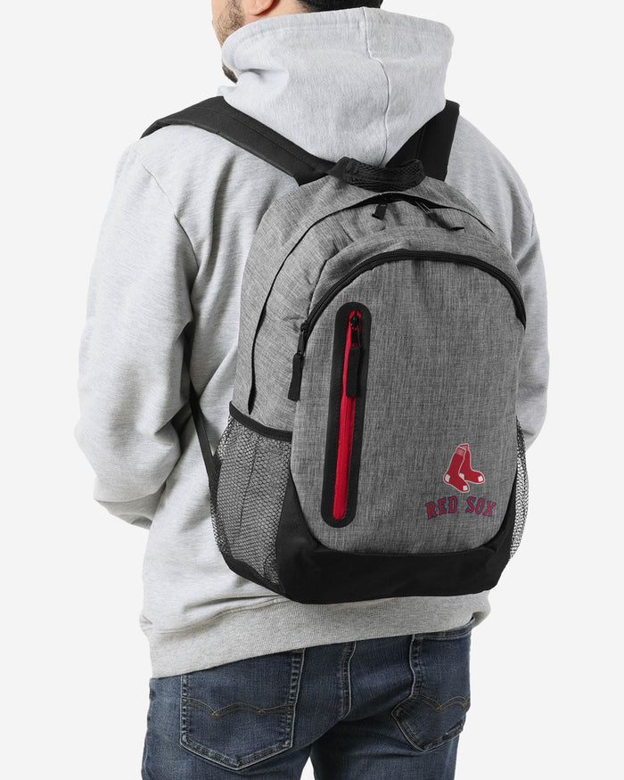 Boston Red Sox Heather Grey Bold Color Backpack FOCO - FOCO.com