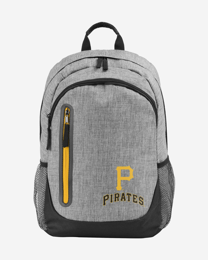 Pittsburgh Pirates Heather Grey Bold Color Backpack FOCO - FOCO.com