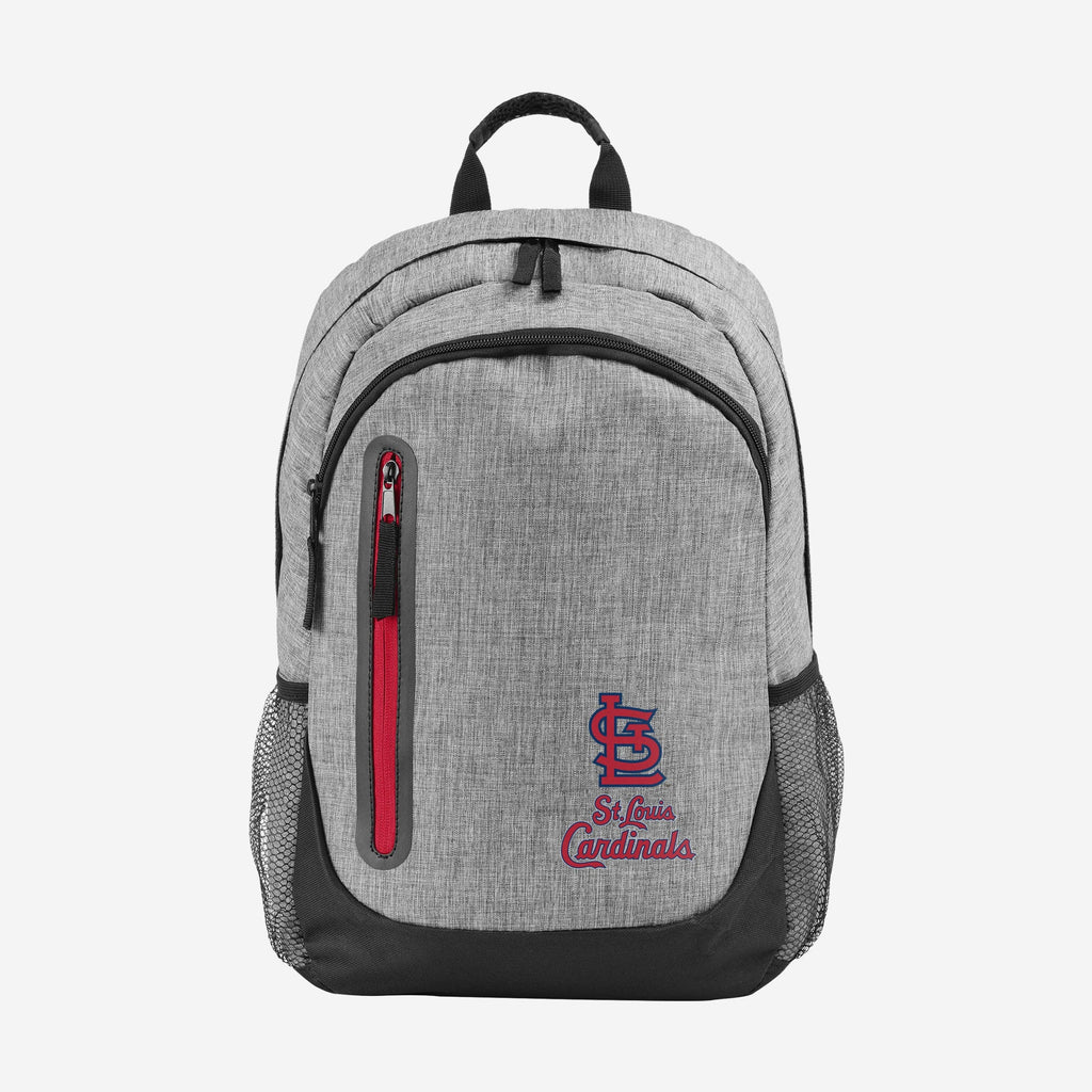 St Louis Cardinals Heather Grey Bold Color Backpack FOCO - FOCO.com