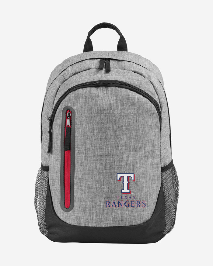 Texas Rangers Heather Grey Bold Color Backpack FOCO - FOCO.com