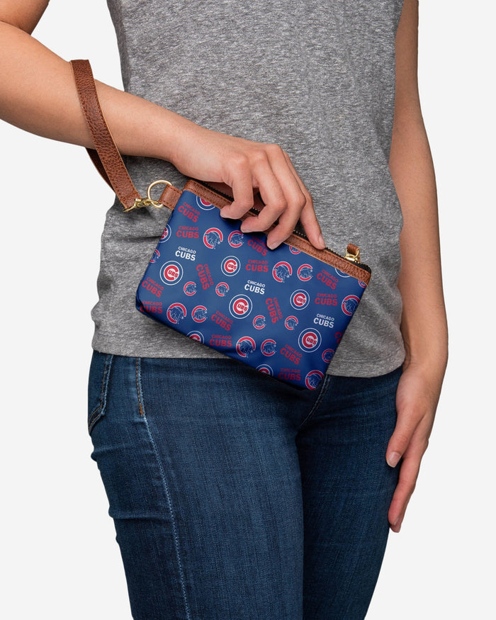 Chicago Cubs Repeat Logo Wristlet FOCO - FOCO.com