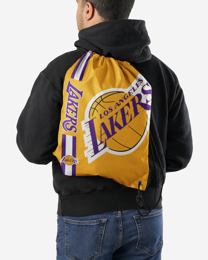 Los Angeles Lakers Big Logo Drawstring Backpack FOCO - FOCO.com