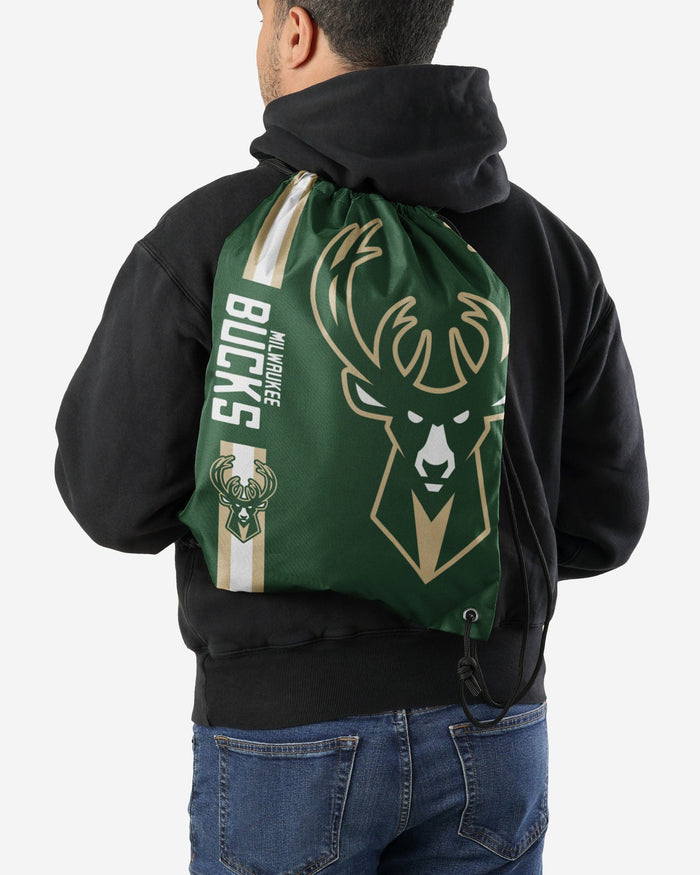 Milwaukee Bucks Big Logo Drawstring Backpack FOCO - FOCO.com