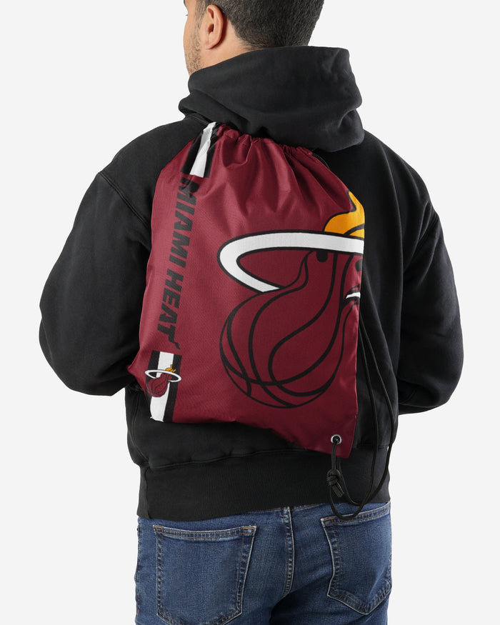 Miami Heat Big Logo Drawstring Backpack FOCO - FOCO.com