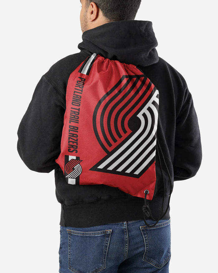 Portland Trail Blazers Big Logo Drawstring Backpack FOCO - FOCO.com