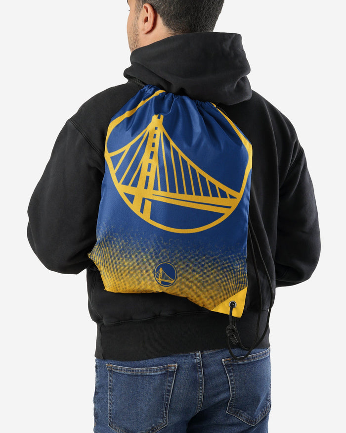 Golden State Warriors Gradient Drawstring Backpack FOCO - FOCO.com