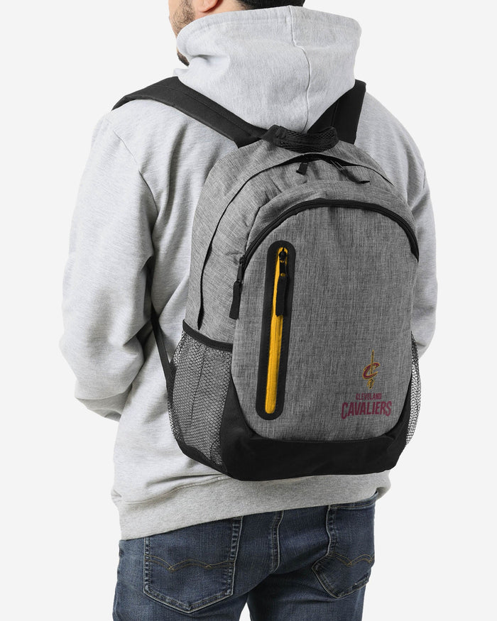 Cleveland Cavaliers Heather Grey Bold Color Backpack FOCO - FOCO.com