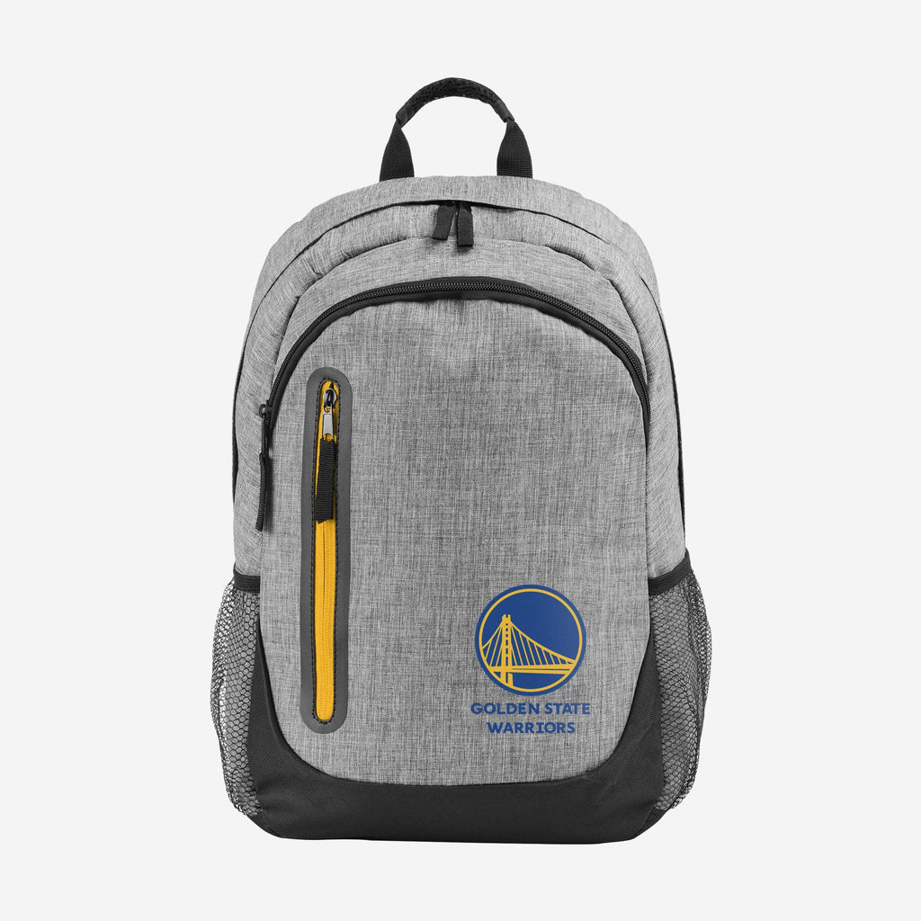 Golden State Warriors Heather Grey Bold Color Backpack FOCO - FOCO.com