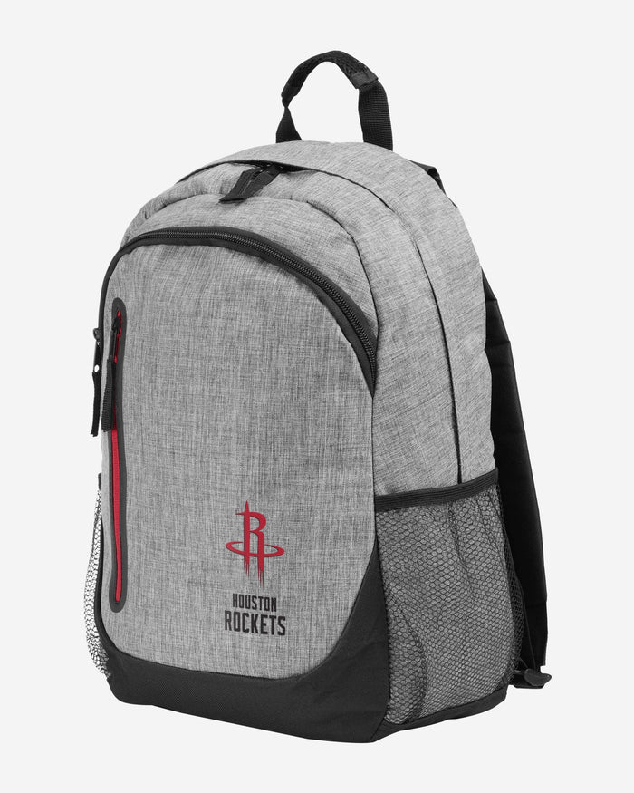 Houston Rockets Heather Grey Bold Color Backpack FOCO - FOCO.com