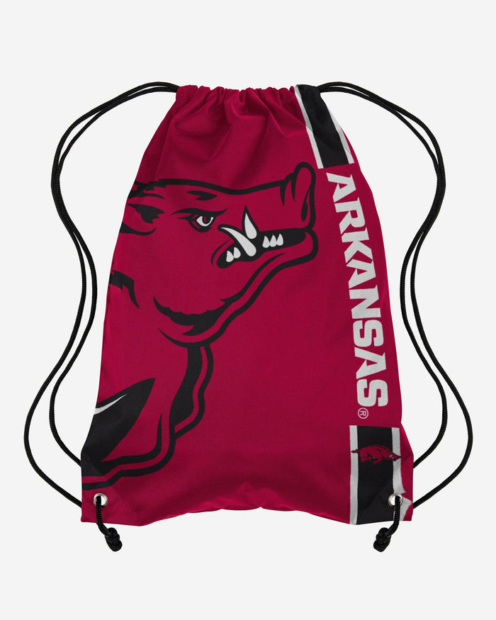 Arkansas Razorbacks Big Logo Drawstring Backpack FOCO - FOCO.com