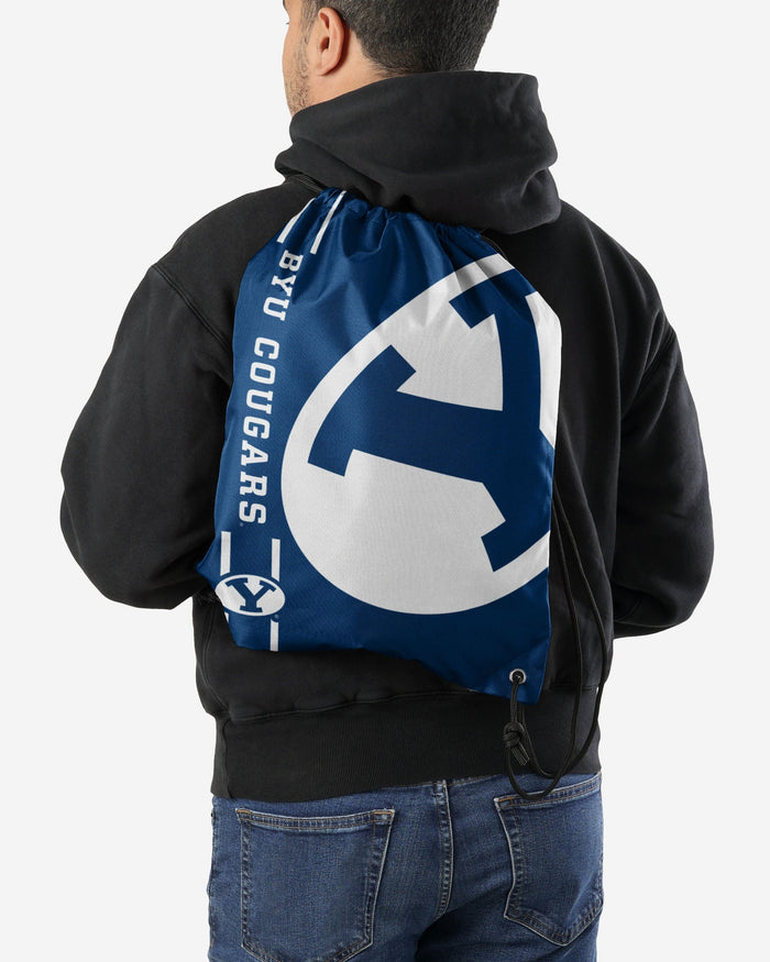 BYU Cougars Big Logo Drawstring Backpack FOCO - FOCO.com