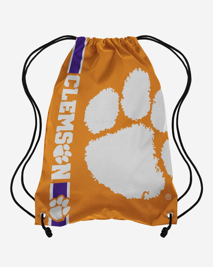 Clemson Tigers Big Logo Drawstring Backpack FOCO - FOCO.com