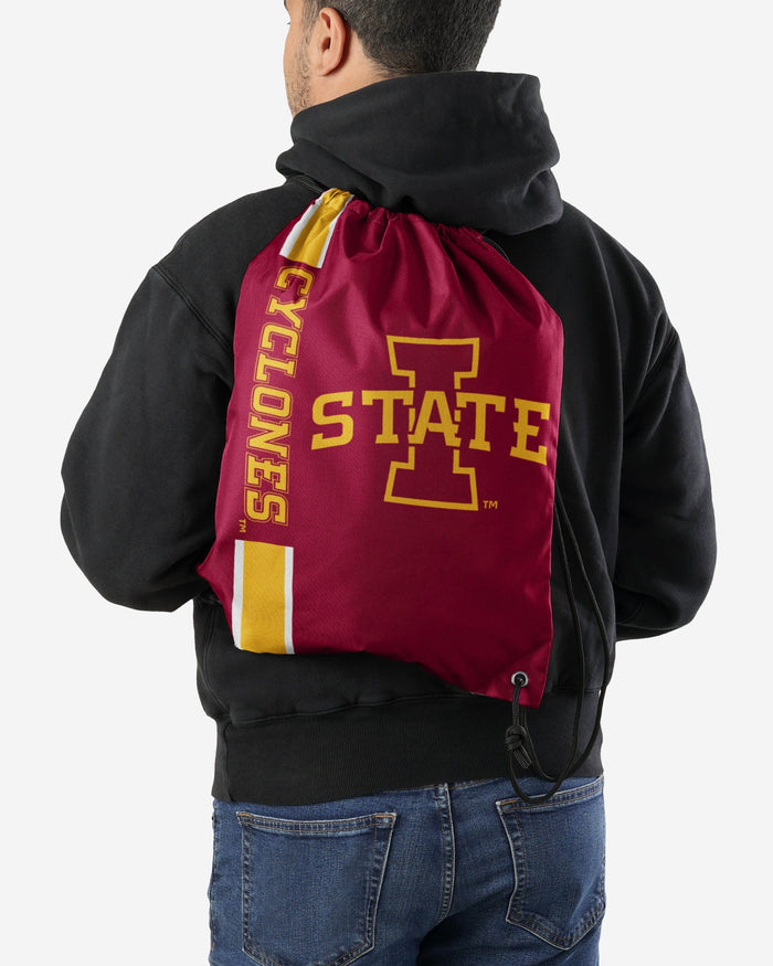 Iowa State Cyclones Big Logo Drawstring Backpack FOCO - FOCO.com