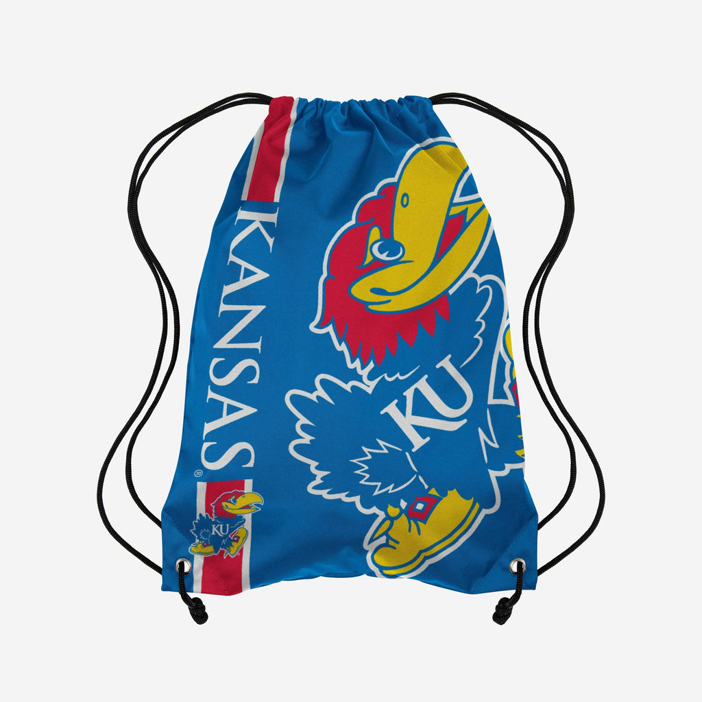 Kansas Jayhawks Big Logo Drawstring Backpack FOCO - FOCO.com