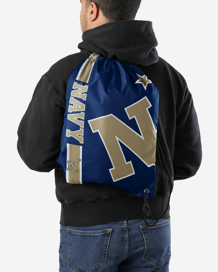 Navy Midshipmen Big Logo Drawstring Backpack FOCO - FOCO.com