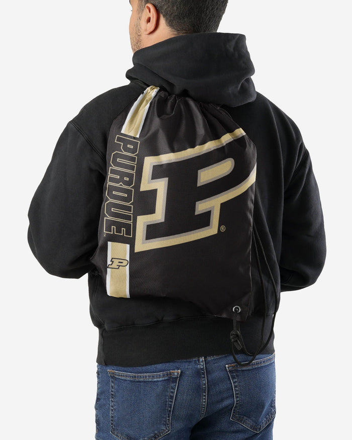 Purdue Boilermakers Big Logo Drawstring Backpack FOCO - FOCO.com