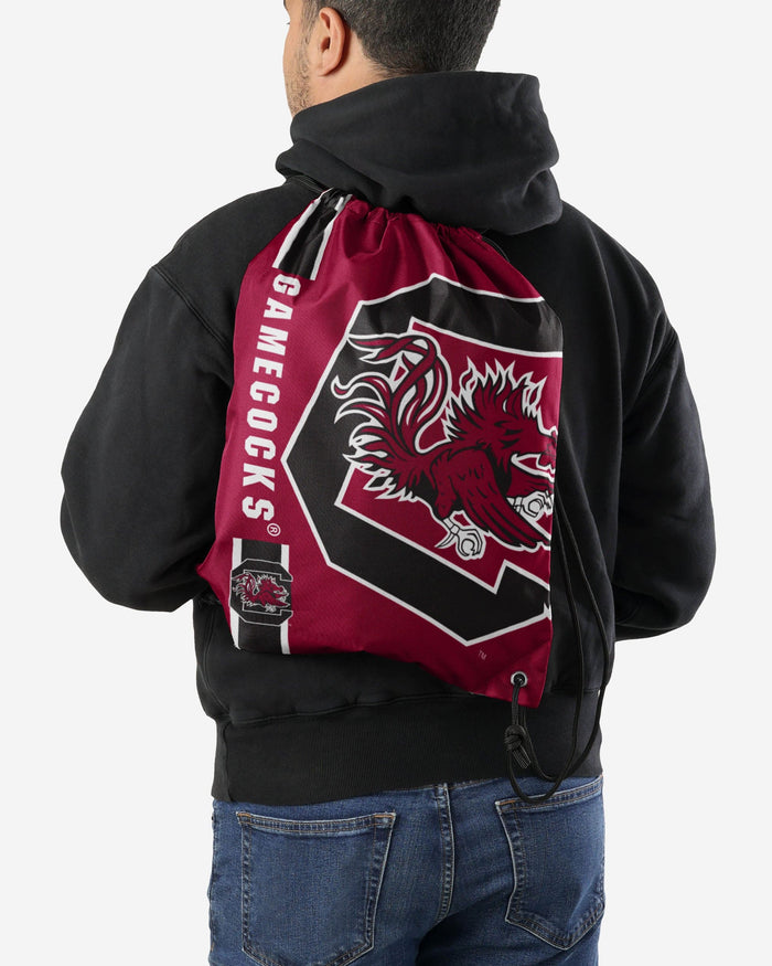 South Carolina Gamecocks Big Logo Drawstring Backpack FOCO - FOCO.com