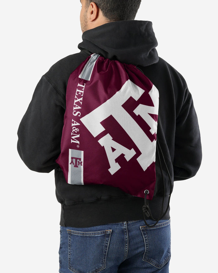 Texas A&M Aggies Big Logo Drawstring Backpack FOCO - FOCO.com