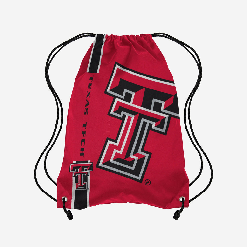 Texas Tech Red Raiders Big Logo Drawstring Backpack FOCO - FOCO.com