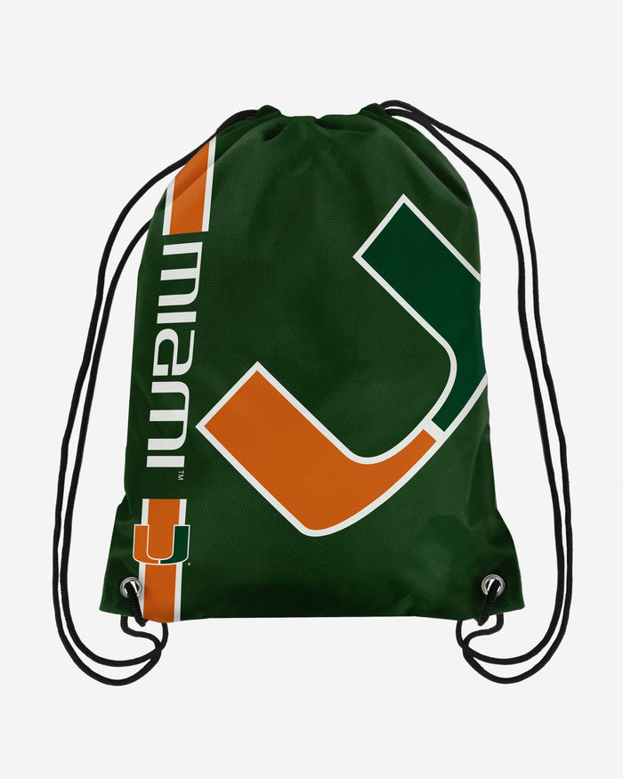 Miami Hurricanes Big Logo Drawstring Backpack FOCO - FOCO.com