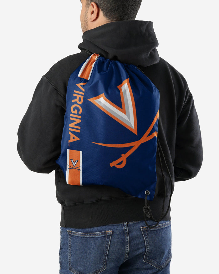 Virginia Cavaliers Big Logo Drawstring Backpack FOCO - FOCO.com