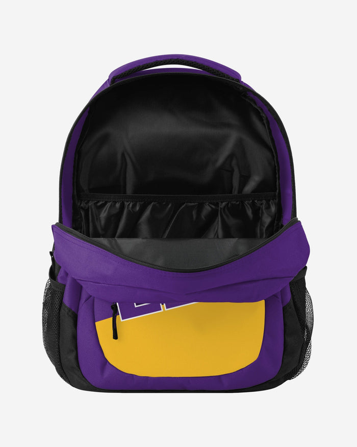 LSU Tigers Colorblock Action Backpack FOCO - FOCO.com