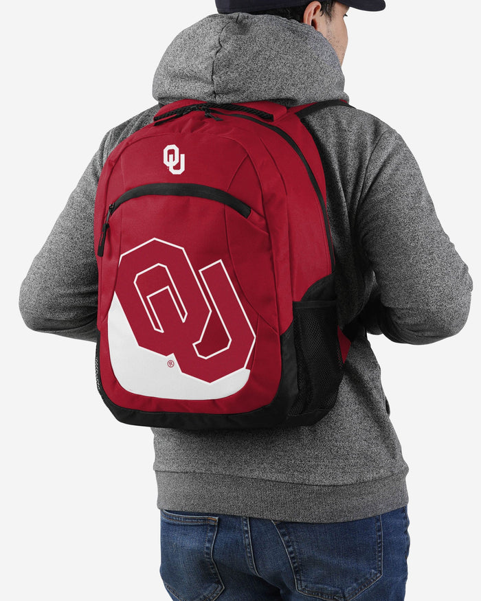 Oklahoma Sooners Colorblock Action Backpack FOCO - FOCO.com