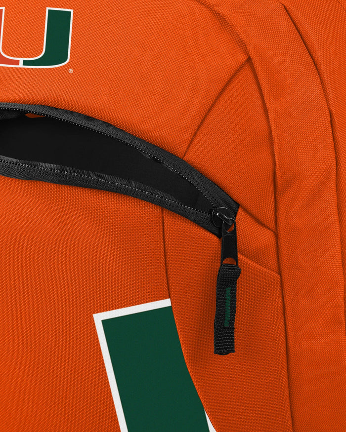 Miami Hurricanes Colorblock Action Backpack FOCO - FOCO.com