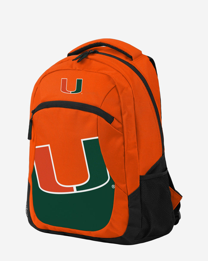 Miami Hurricanes Colorblock Action Backpack FOCO - FOCO.com