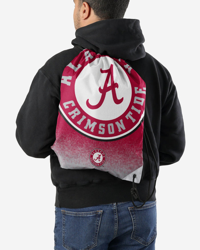 Alabama Crimson Tide Gradient Drawstring Backpack FOCO - FOCO.com