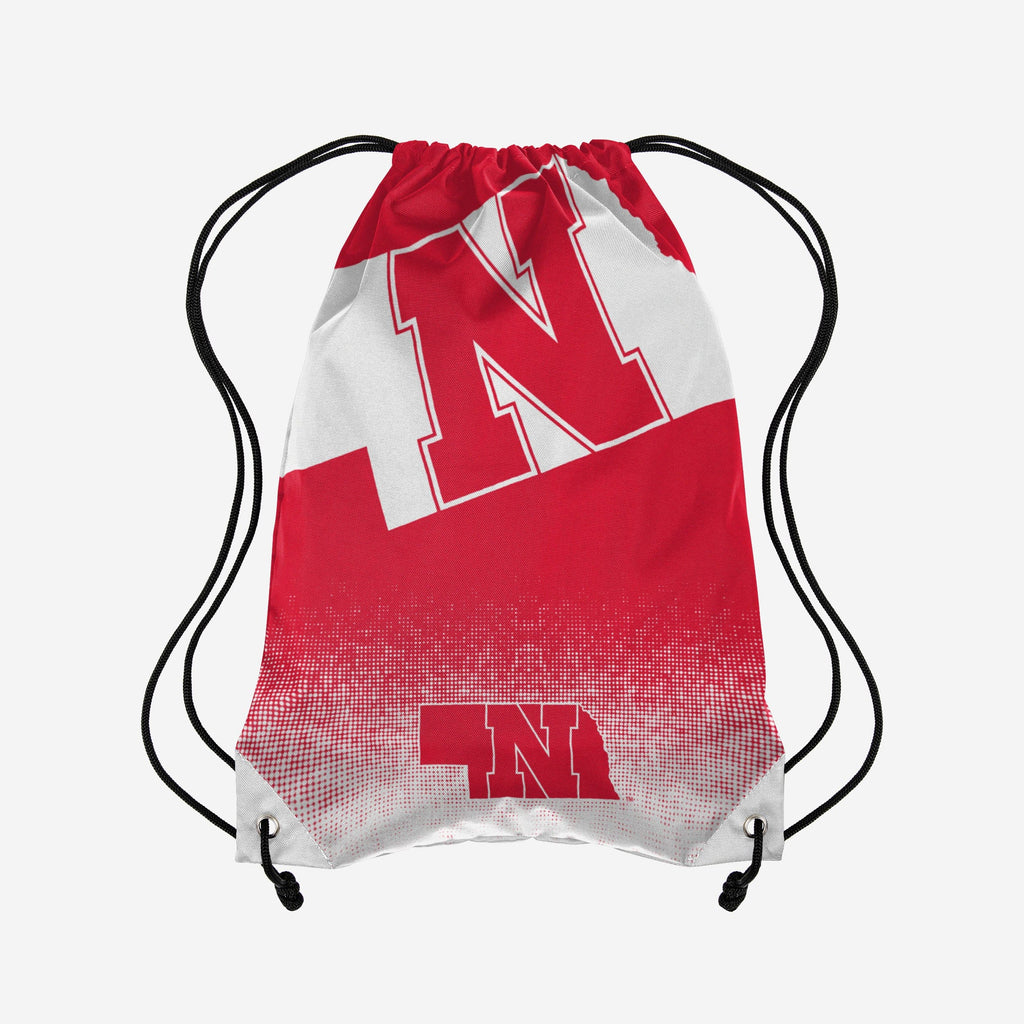 Nebraska Cornhuskers Gradient Drawstring Backpack FOCO - FOCO.com