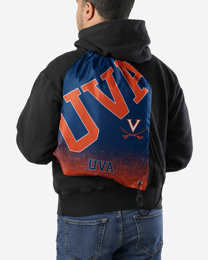 Virginia Cavaliers Gradient Drawstring Backpack FOCO - FOCO.com