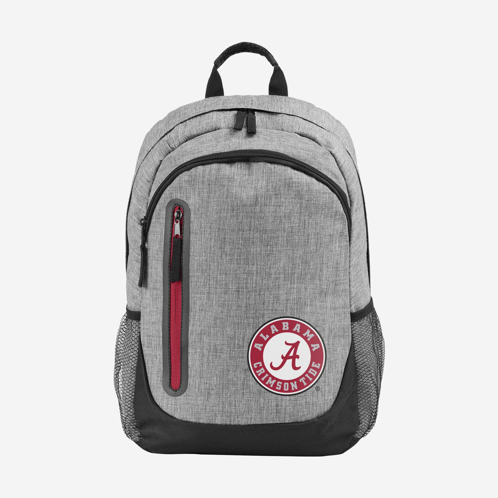 Alabama Crimson Tide Heather Grey Bold Color Backpack FOCO - FOCO.com