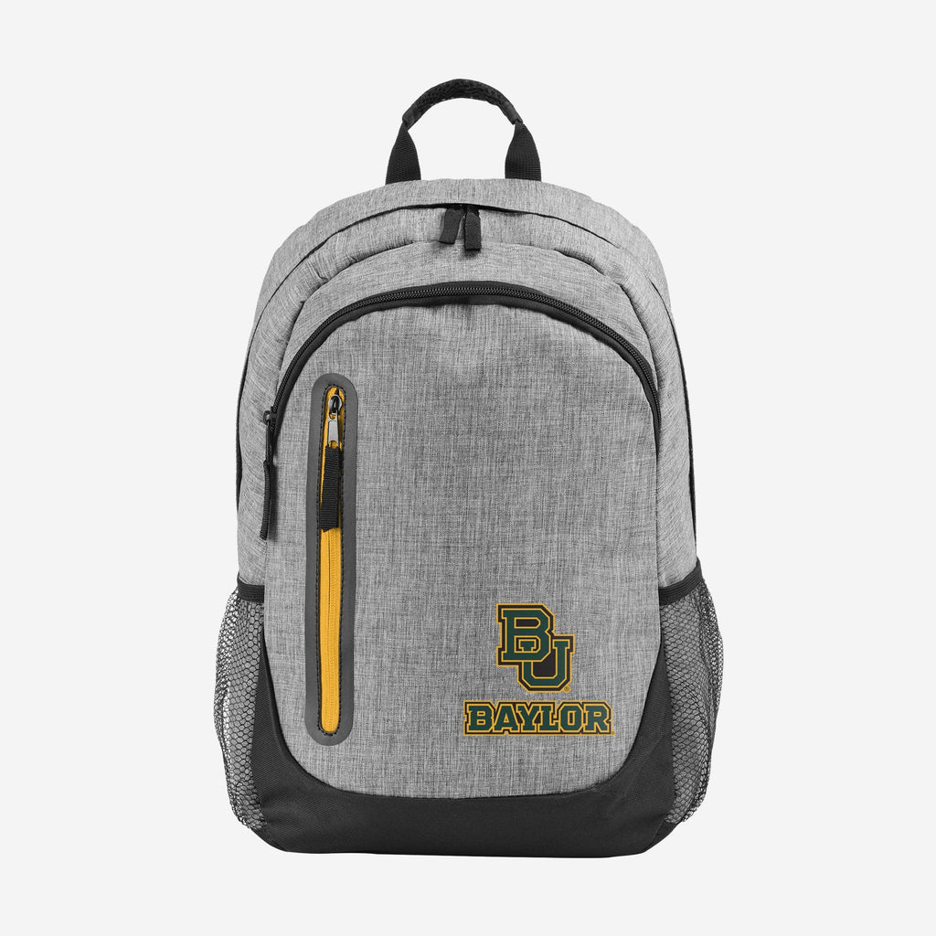 Baylor Bears Heather Grey Bold Color Backpack FOCO - FOCO.com