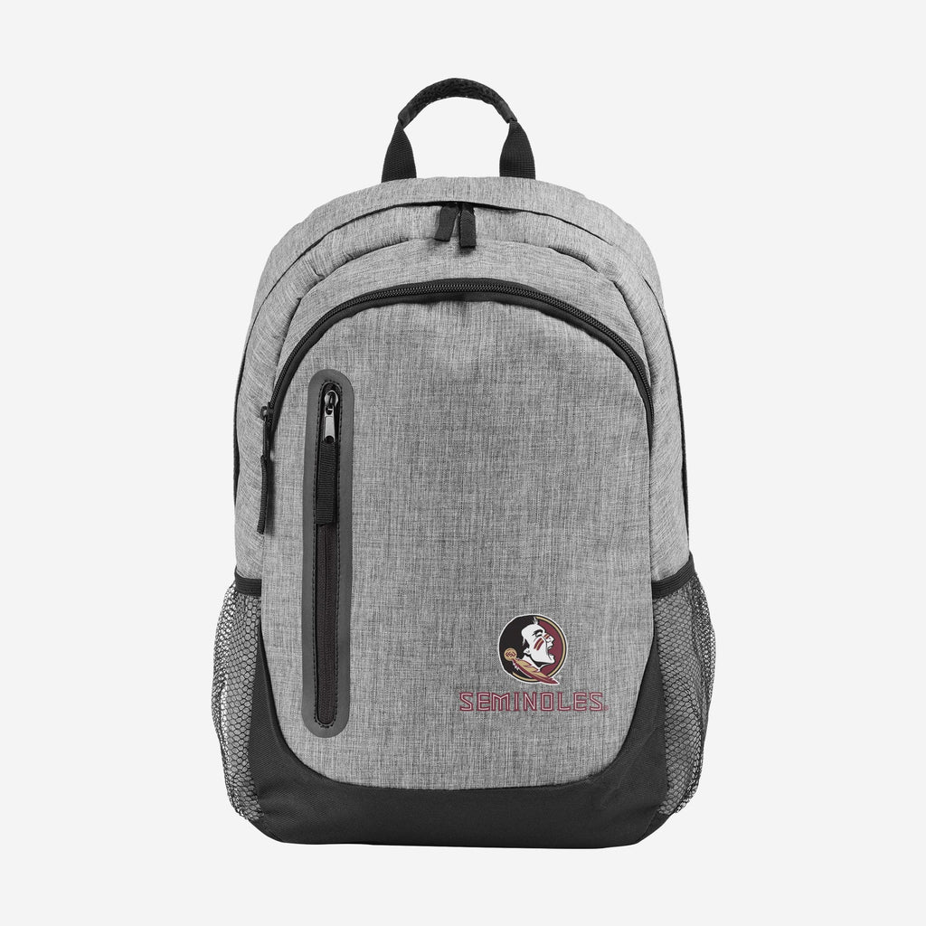 Florida State Seminoles Heather Grey Bold Color Backpack FOCO - FOCO.com