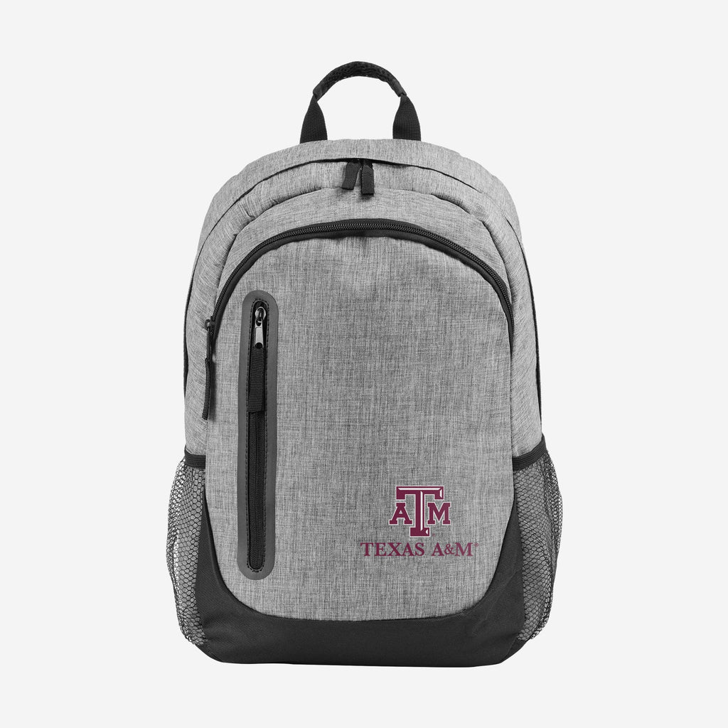 Texas A&M Aggies Heather Grey Bold Color Backpack FOCO - FOCO.com