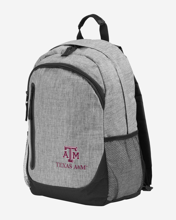 Texas A&M Aggies Heather Grey Bold Color Backpack FOCO - FOCO.com