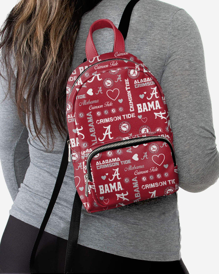 Alabama Crimson Tide Logo Love Mini Backpack FOCO - FOCO.com