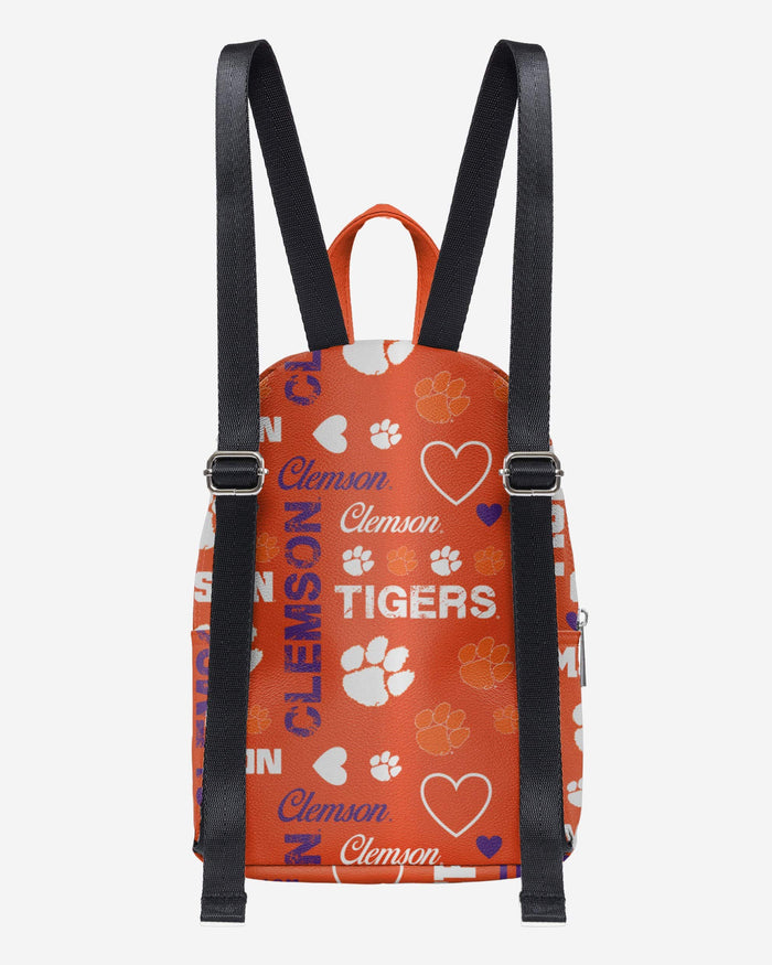 Clemson Tigers Logo Love Mini Backpack FOCO - FOCO.com