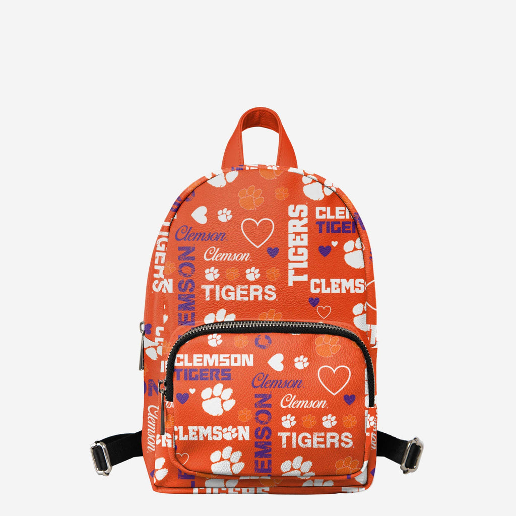 Clemson Tigers Logo Love Mini Backpack FOCO - FOCO.com