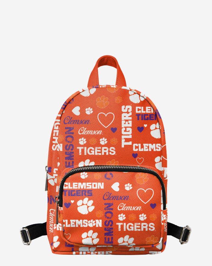 Clemson Tigers Logo Love Mini Backpack FOCO - FOCO.com