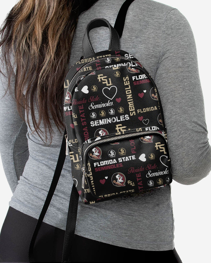 Florida State Seminoles Logo Love Mini Backpack FOCO - FOCO.com