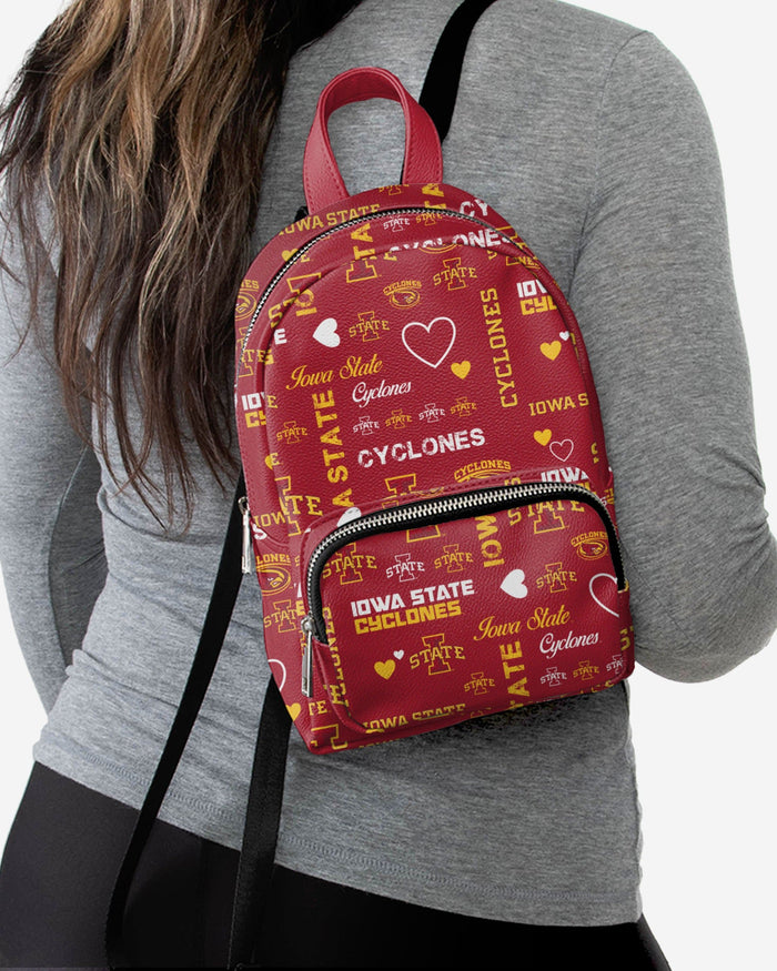 Iowa State Cyclones Logo Love Mini Backpack FOCO - FOCO.com